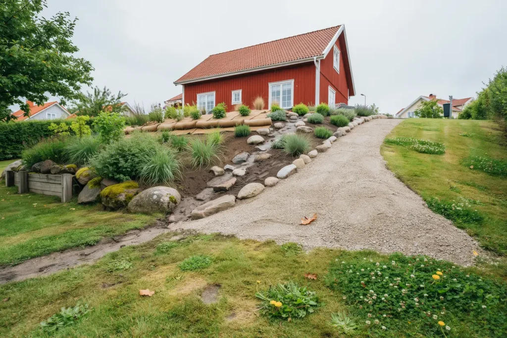 juli r b sta tiden att fixa tomtens sl nter smart erosionsskydd f r sommarregn och torka